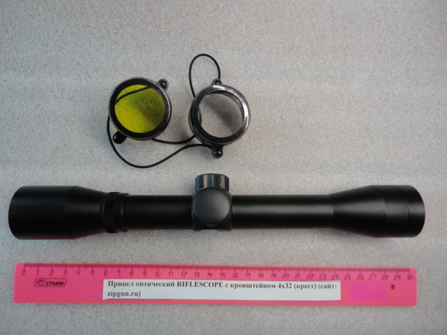 Прицел оптический с кронштейном 4х32 (крест) RIFLESCOPE — изображение 2